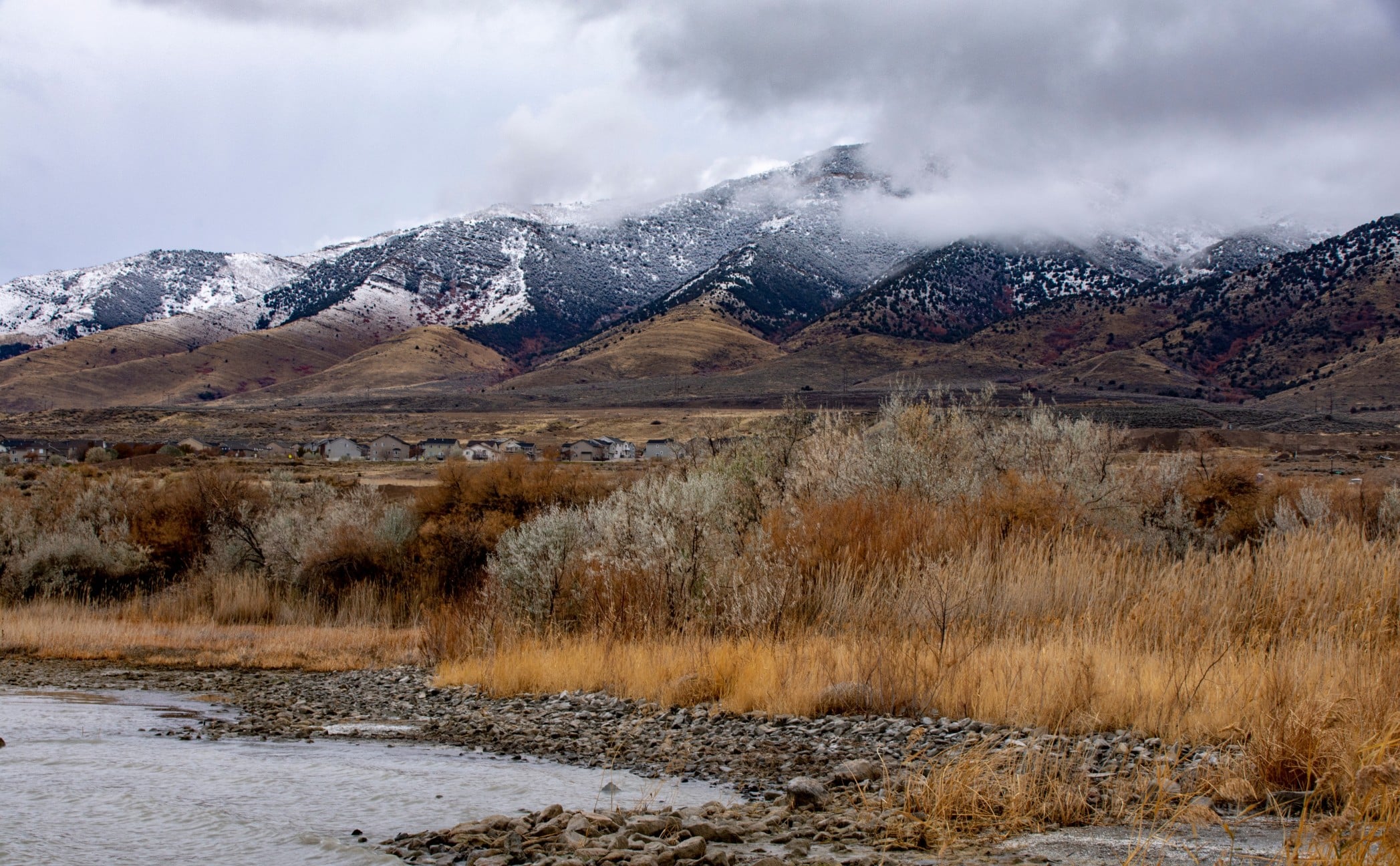 outdoor Utah landscape in winter