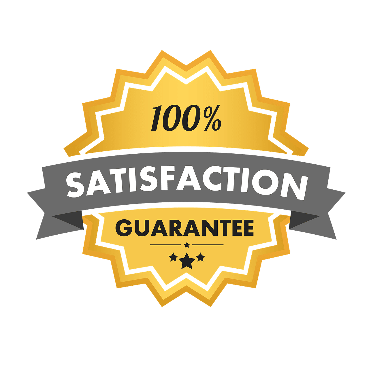 100% satisfaction guarantee icon