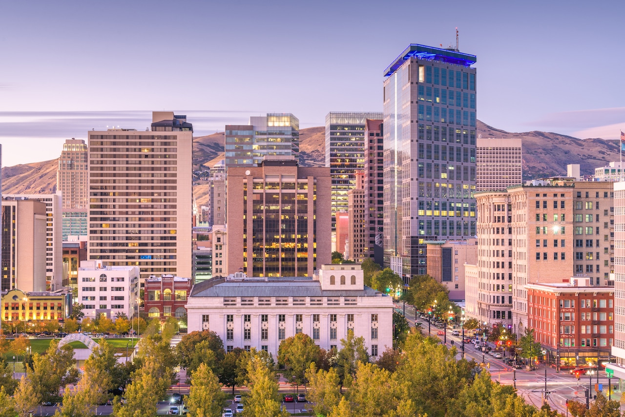 salt lake city skyline - cost of managed it services in salt lake